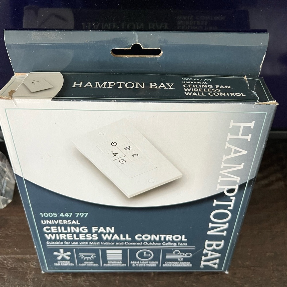 Hampton Bay Ceiling Fan Wireless Wall Control - Picture 2 of 5